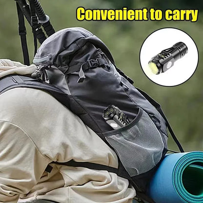 LED Strong Light Flashlight Rechargeable Multi functional for Long Range Portable Outdoor