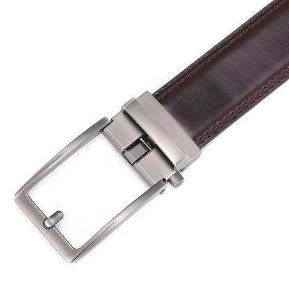 Click Belts for Men Luxury Brand Designer Automatic Buckle Real Original Genuine Leather Men's Belt Male Jeans Waist Straps