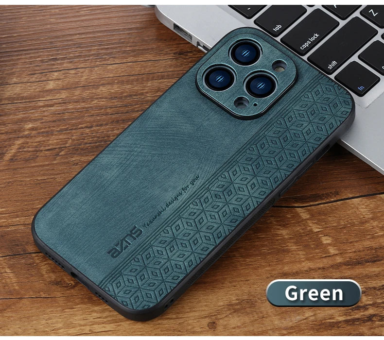 Iphone 11Case for IPhone  15 14Pro Max 13 12 11 Plus XS X XR 8 7 SE20 Luxury Leather Business Elite Shock Proof Cell Phone Cases