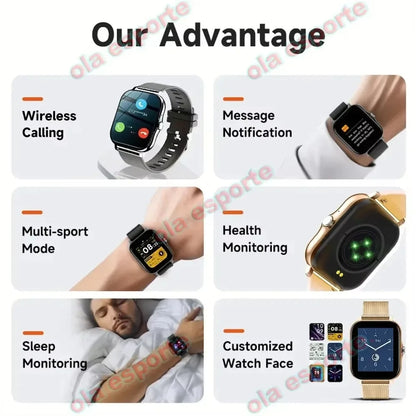 Women’s Smart Fitness Watch | All-in-One Health Monitor & Bluetooth Calling