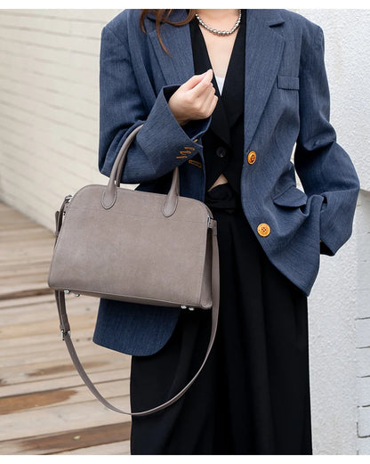 Autumn winter women's Natural Suede leather Crossbody Bag designer Genuine leather
