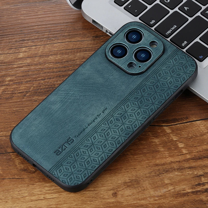Iphone 11Case for IPhone  15 14Pro Max 13 12 11 Plus XS X XR 8 7 SE20 Luxury Leather Business Elite Shock Proof Cell Phone Cases