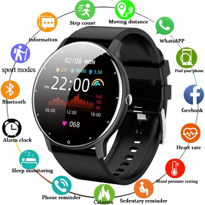 LIGE 2025 Smartwatch – Waterproof, Heart Rate Monitor for men, women