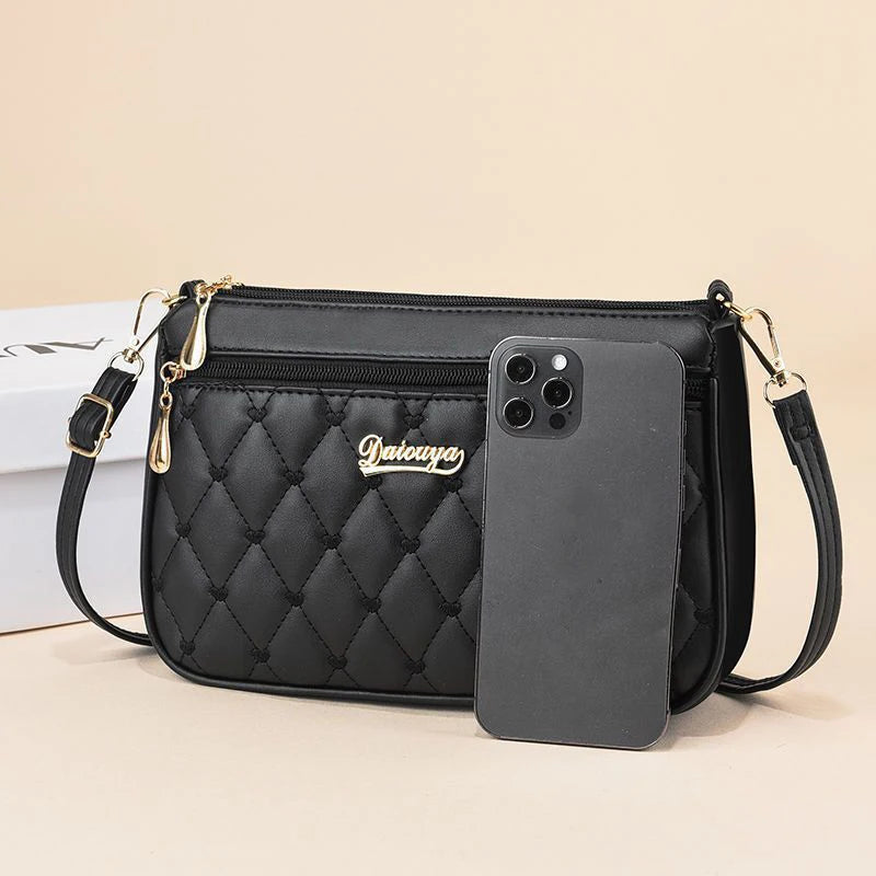 Chic Embroidered Shoulder Bag – Premium Leather Handbag for Women