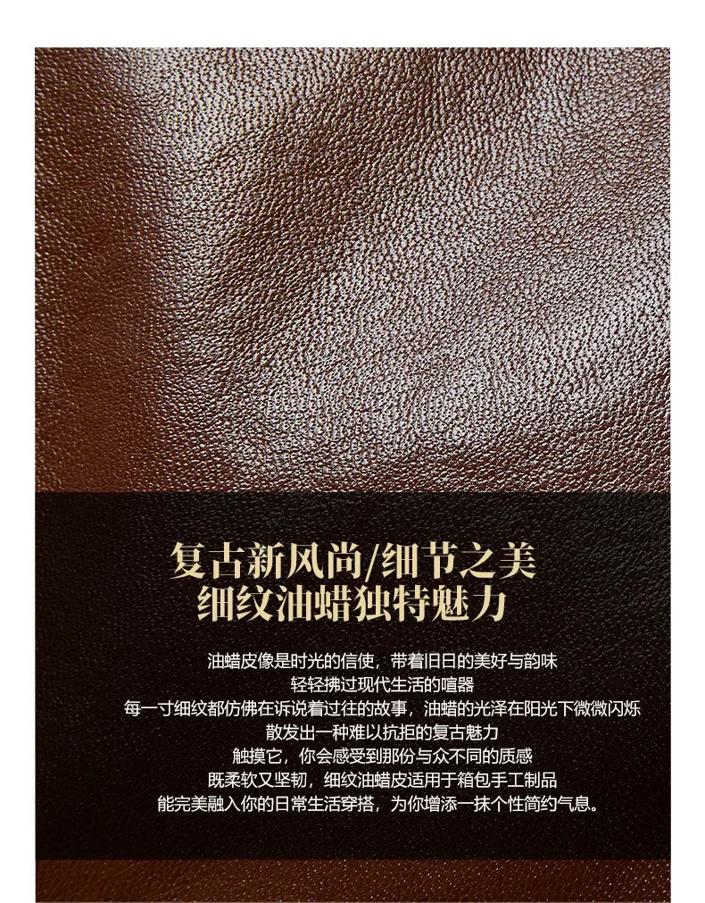 Women's Cow Real Leather Retro Shoulder Bags Ladies Natural Cowhide Bag