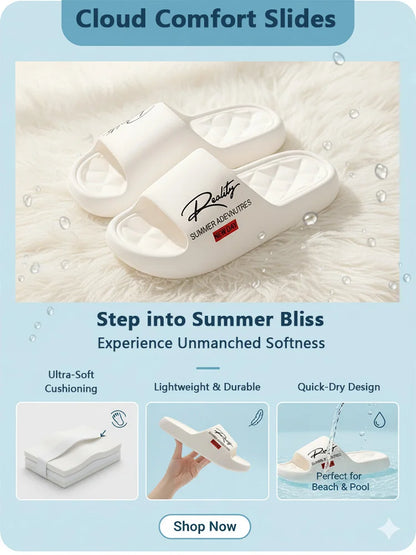 Summer innovative design EVA men's shoes, soft and lightweight home slippers