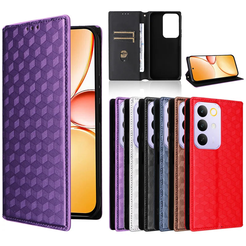 For Realme C85 5G Protective stereoscopic Wallet magnetic Phone case
