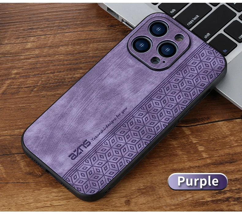 Iphone 11Case for IPhone  15 14Pro Max 13 12 11 Plus XS X XR 8 7 SE20 Luxury Leather Business Elite Shock Proof Cell Phone Cases