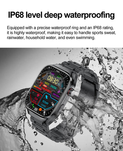 New Micro Physical Examination Smart Watch For Men Uric Acid Body Fat Five Organ Health