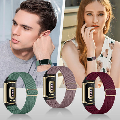 New Soft Nylon Strap for Fitbit Charge 6/5 Braided Bracelet Correa for Fitbit Charge 5 6 Gift Giving Goodies