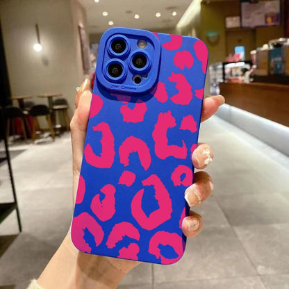 Leopard Design Camera Protective Phone Case for iPhone 16 Cases iPhone 17 Air 15 14 13 12 11 Pro Max 16E XS XR X 7 8 Plus Cover