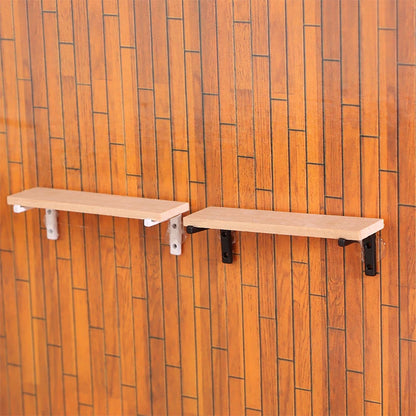 Decorative Wooden Wall Showcase for 1:12 Doll House Furniture, Miniature Storage Rack Toy.