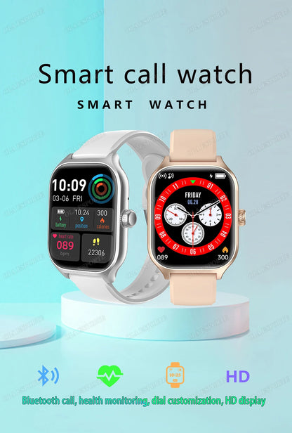AMOLED Smartwatch – GPS, Bluetooth Call, Fitness & Health Tracker for Men/Women