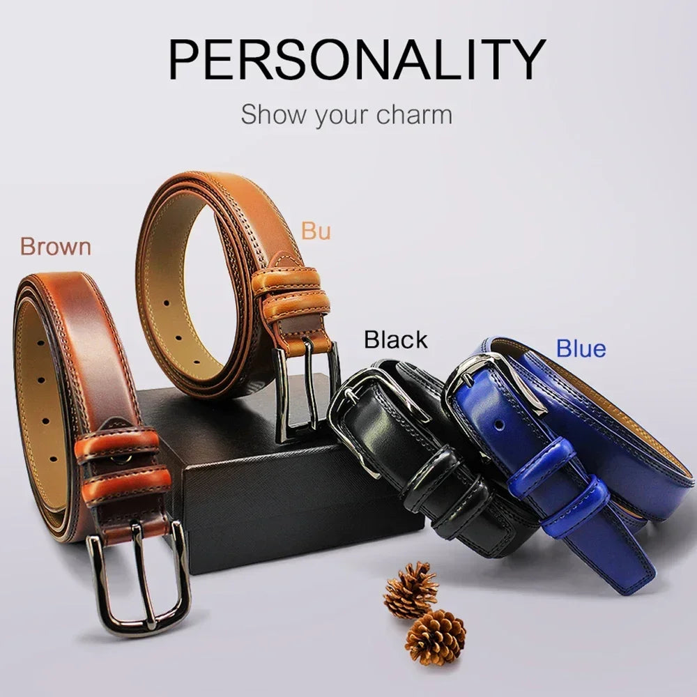 Belts Famous Brand Belt Men Mens Belts Quality Genuine Luxury Leather Belt Business Cowboy Waistband Male Fashion Designe