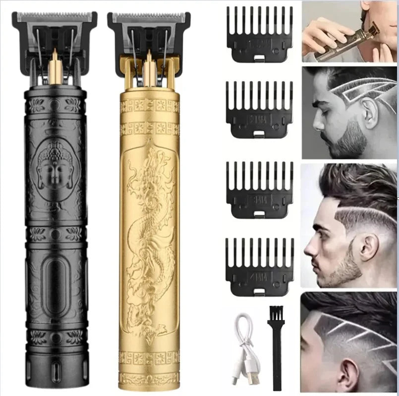 Professional Vintage Barber Shaver – Men’s Cordless Hair Cutting & Beard Trimmer