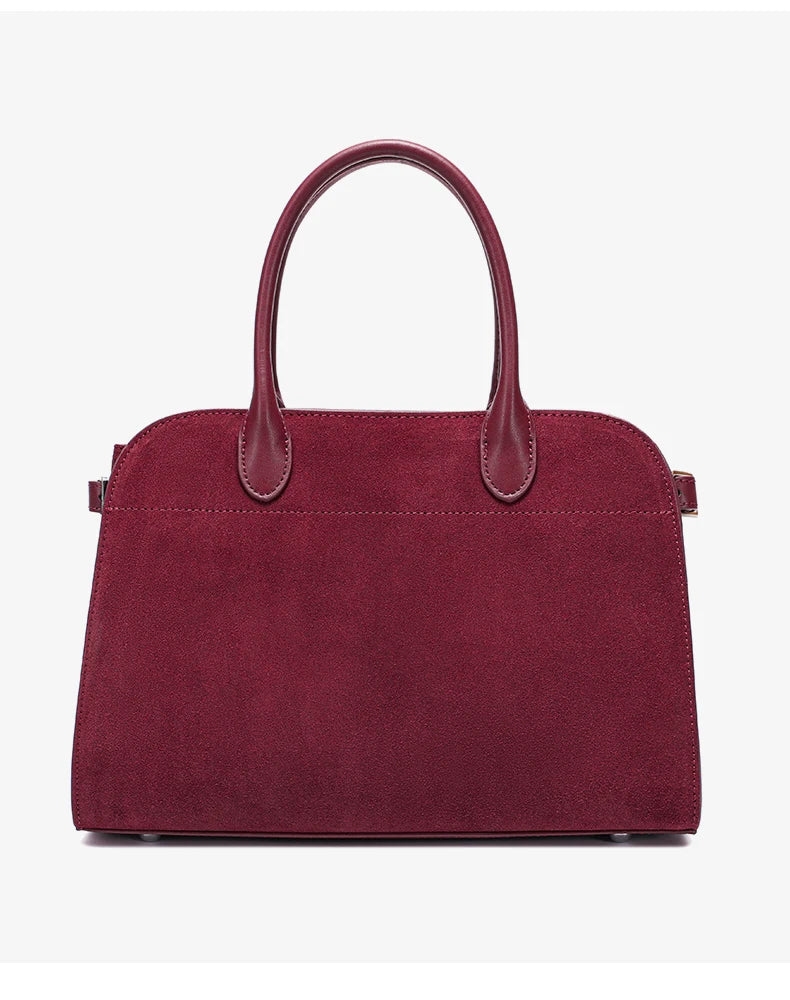 Autumn winter women's Natural Suede leather Crossbody Bag designer Genuine leather