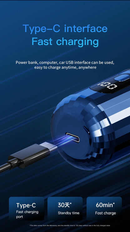 Mini Portable Electric Shaver Capsule Design Travel Home Use recharge able Pocket Electric Razor