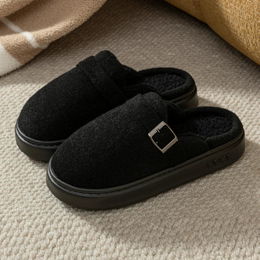 Winter Women's Indoor Slippers Warm Soft Soled Comfortable