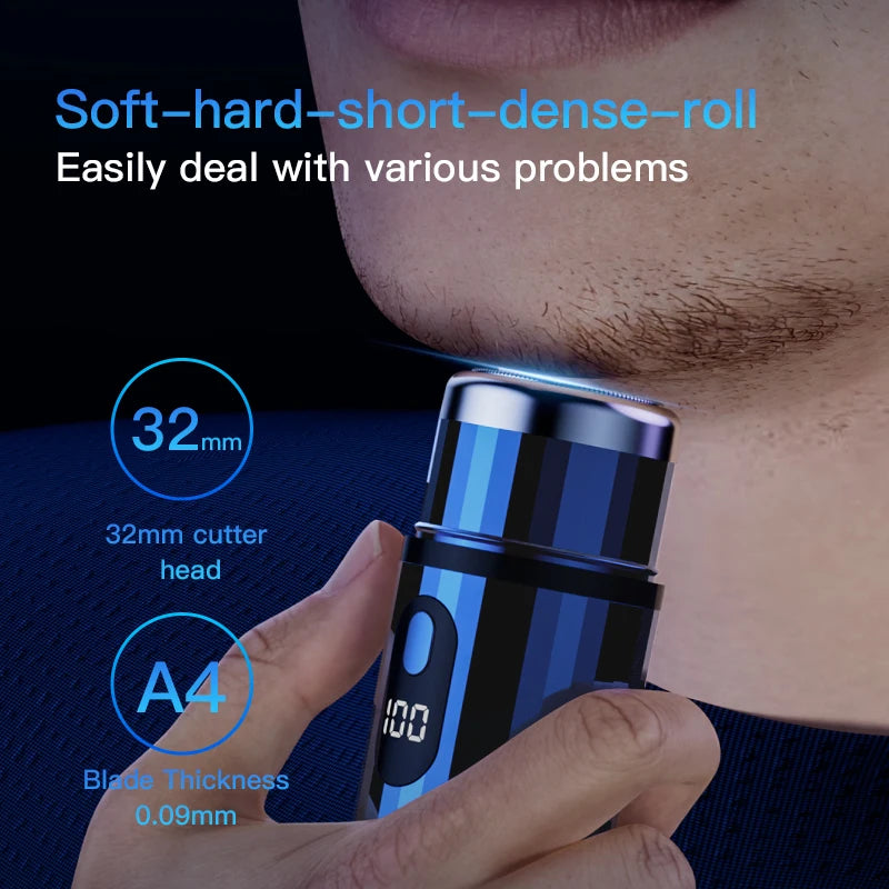 Mini Portable Electric Shaver Capsule Design Travel Home Use recharge able Pocket Electric Razor