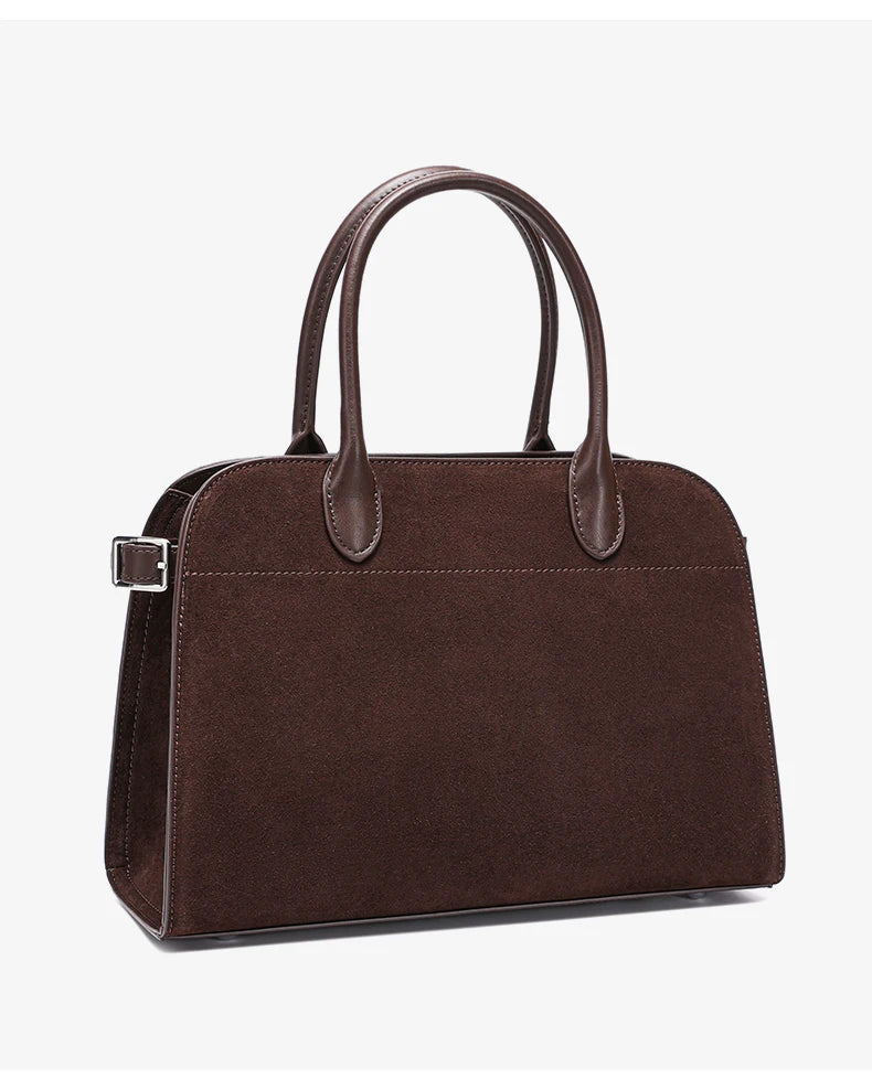 Autumn winter women's Natural Suede leather Crossbody Bag designer Genuine leather