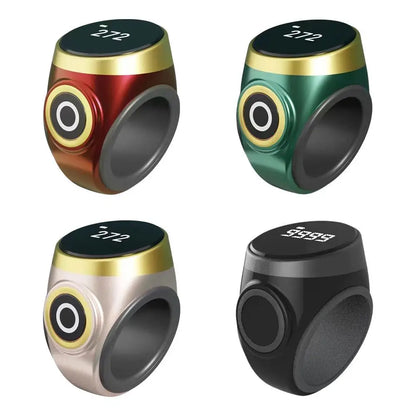 Smart Digital Tasbih Ring Vibration Prayer Time Reminder Prevents Forgot Count Miss Worship Waterproof for Daily Prayer