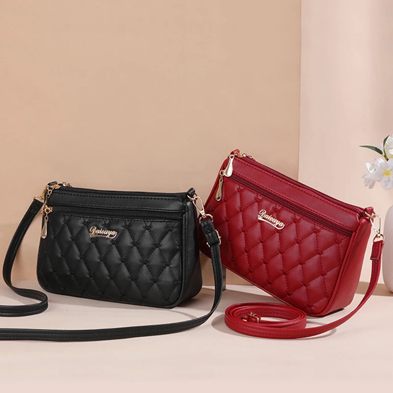Chic Embroidered Shoulder Bag – Premium Leather Handbag for Women