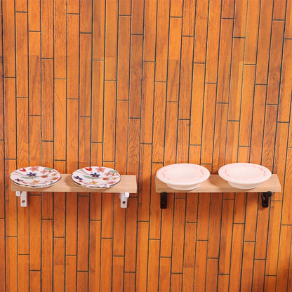 Decorative Wooden Wall Showcase for 1:12 Doll House Furniture, Miniature Storage Rack Toy.