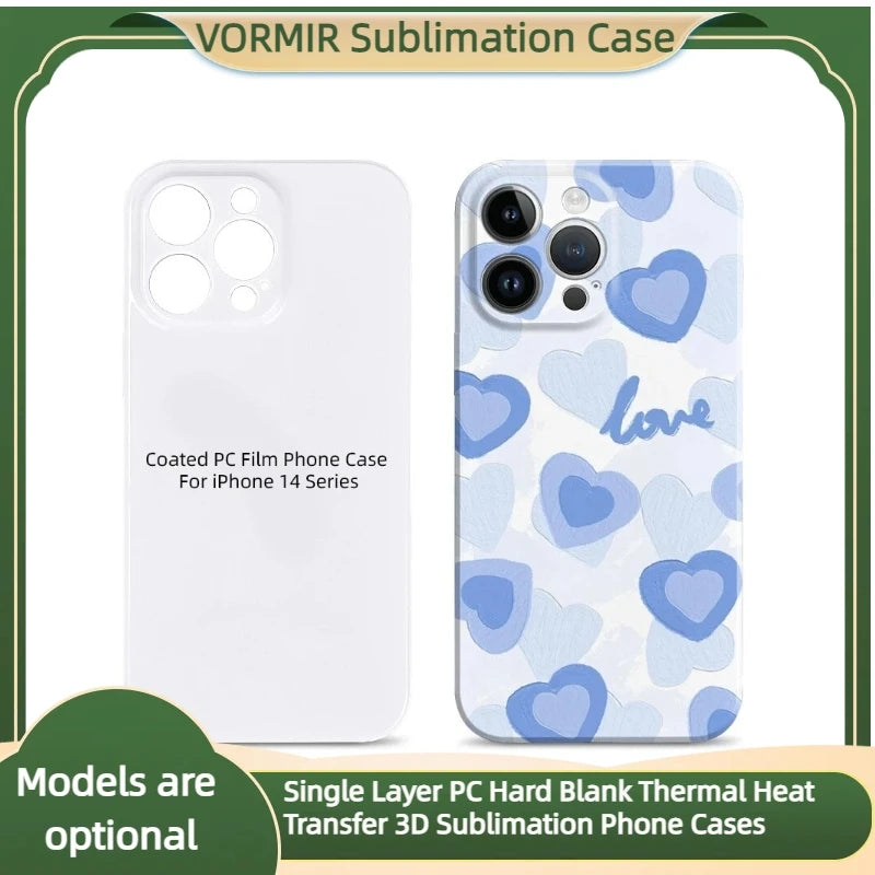 Single Layer 3D Sublimation Phone Case Thermal Heat Transfer Film Cover For iPhone 17 16 15 14 13 12 11 Pro Max 8 7 Plus XS XR