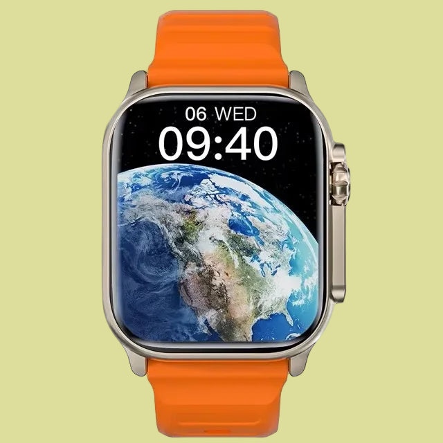 Ultra  Smartwatch – 49mm AMOLED Screen, NFC, Compass, Waterproof for Android & iOS