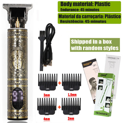 Vintage T9 Hair Clipper Beard Shaving Body Hair Trimmer Clippers Electric Men Haircut 000mm