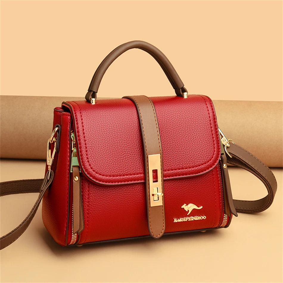 High-Quality Designer Bag – Genuine Leather Crossbody, Messenger & Tote