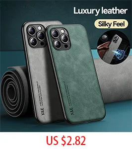 Iphone 11Case for IPhone  15 14Pro Max 13 12 11 Plus XS X XR 8 7 SE20 Luxury Leather Business Elite Shock Proof Cell Phone Cases