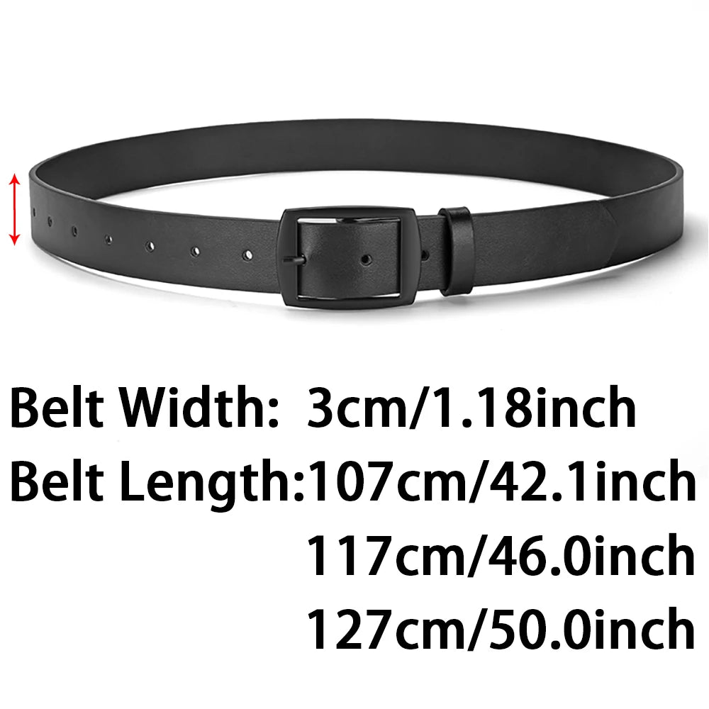 Luxury Belt for Men  Leather, Metal Pin, Buckle High imported Quality