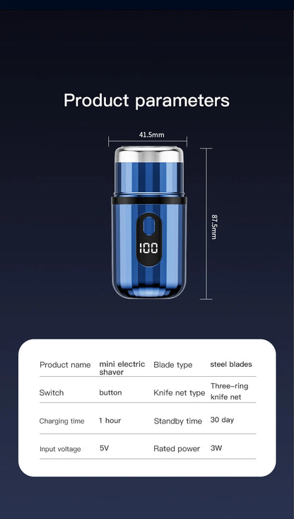 Mini Portable Electric Shaver Capsule Design Travel Home Use recharge able Pocket Electric Razor