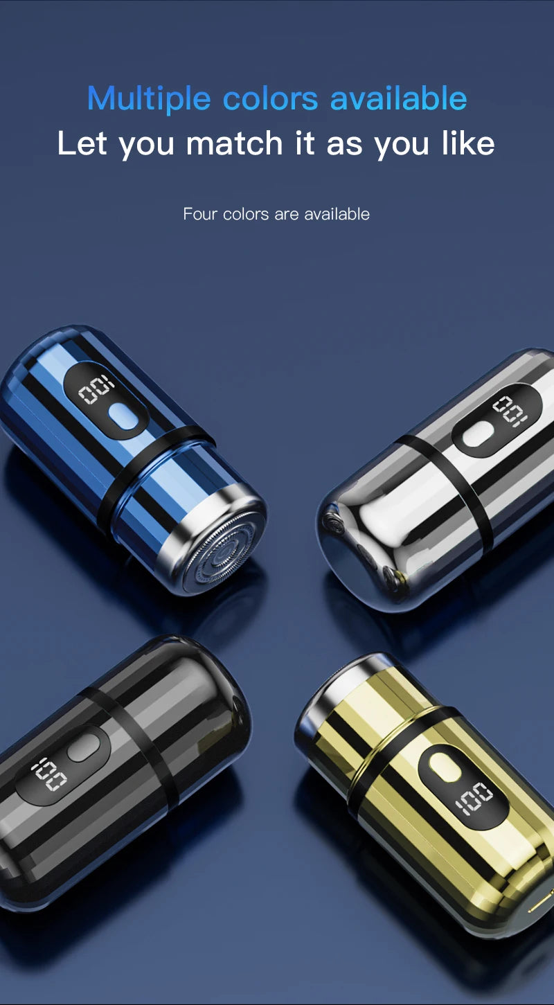 Mini Portable Electric Shaver Capsule Design Travel Home Use recharge able Pocket Electric Razor