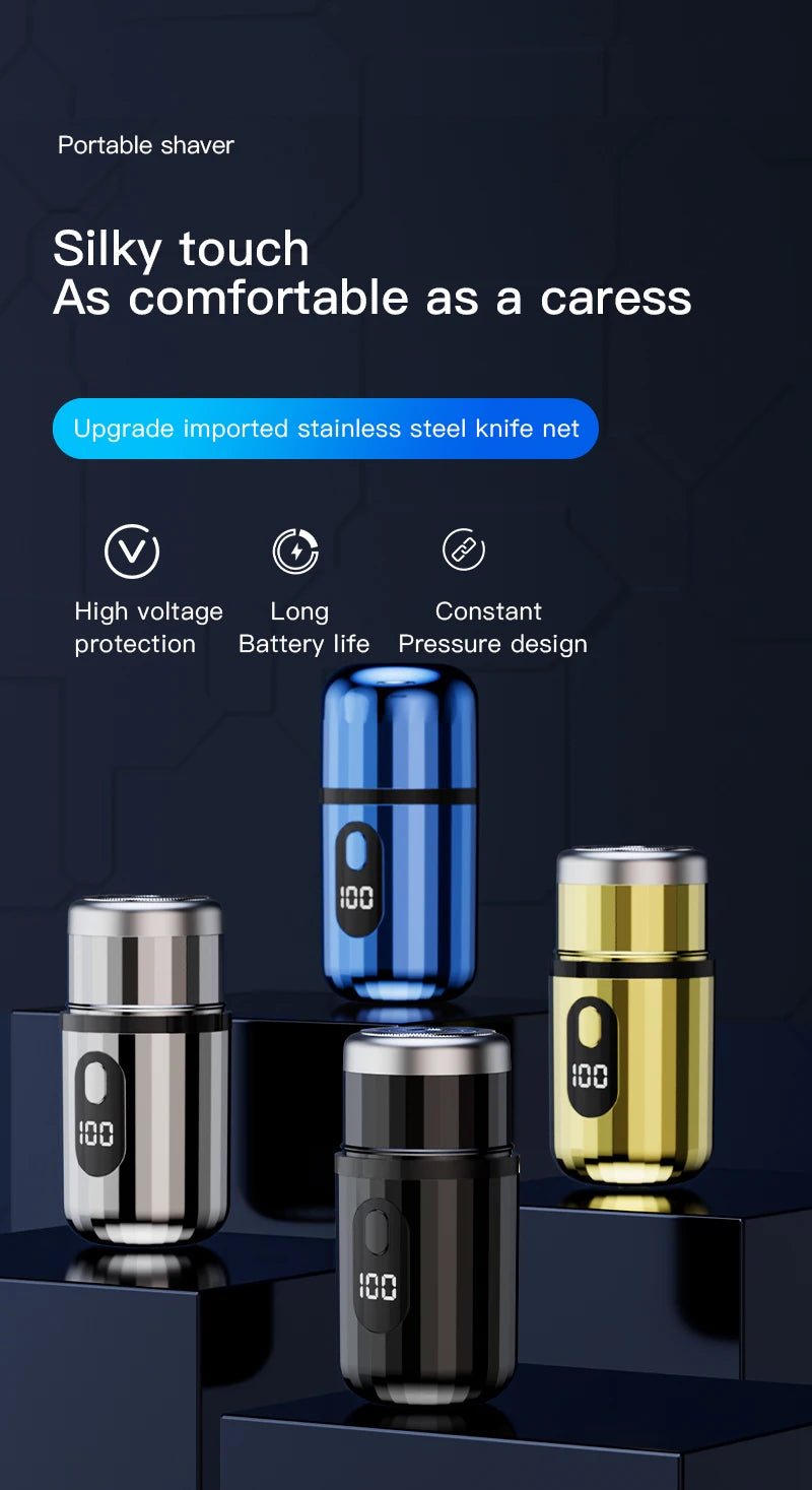 Mini Portable Electric Shaver Capsule Design Travel Home Use recharge able Pocket Electric Razor