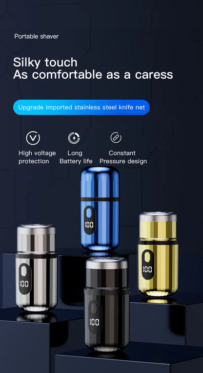 Mini Portable Electric Shaver Capsule Design Travel Home Use recharge able Pocket Electric Razor