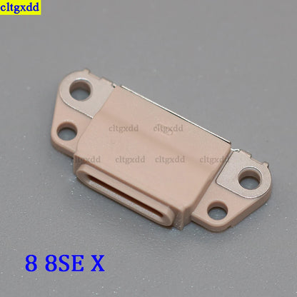 cltgxdd 1piece FOR iPhone 4S 5 6 6S 6sPlus 7 7Plus 8 8SE X 8X USB charging port plug, power socket, socket connector replacemen