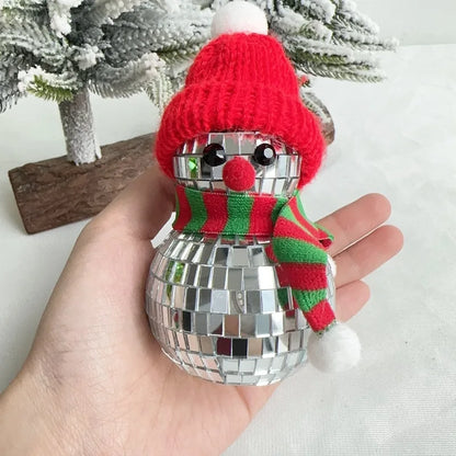 Candy Cane Disco Ball Small Walking Stick Christmas Tree Decoration Pendant Home Decoration Photography Props Decorative Items