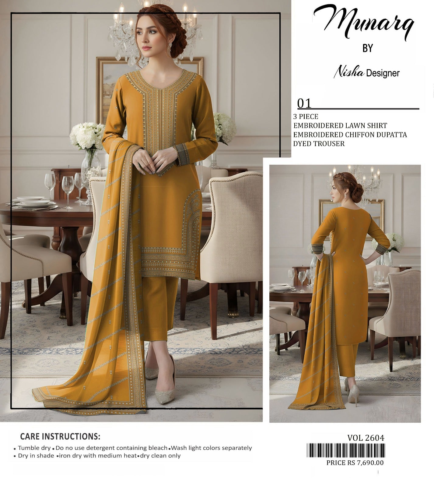 MUNARQ BY NISHA DESIGNER, 12 COLORS