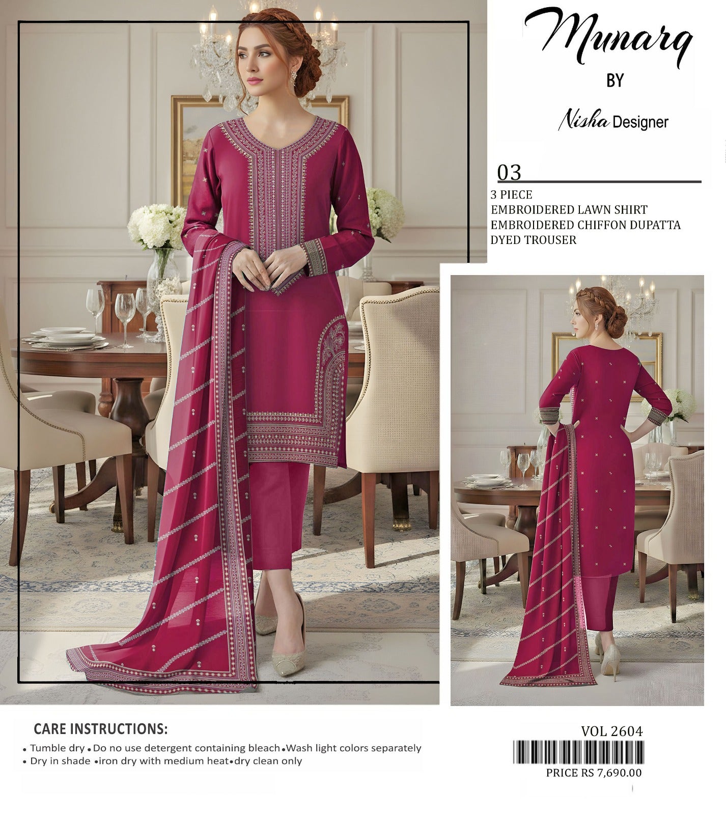 MUNARQ BY NISHA DESIGNER, 12 COLORS