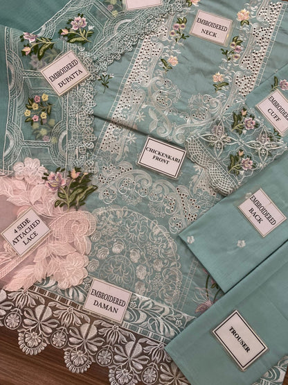 ELAF EMBROIDERED CHICKENKARI COTTON