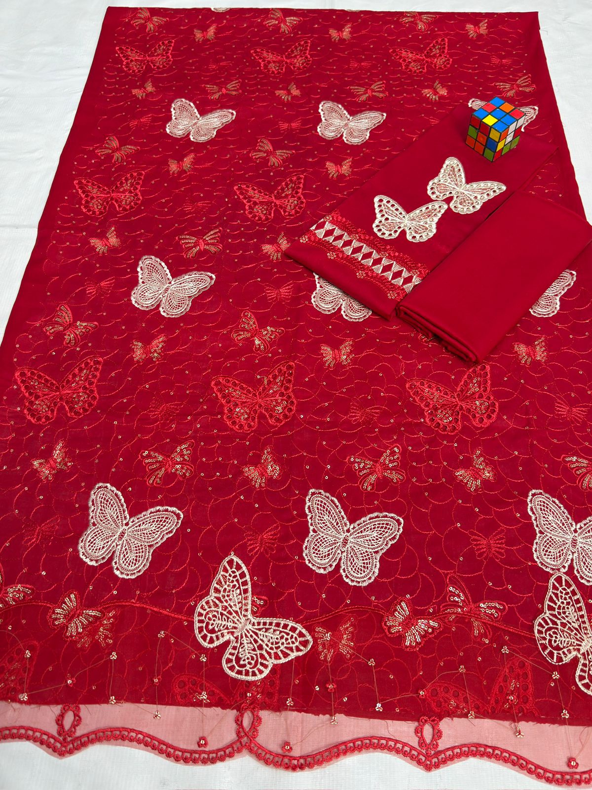 Maria B. (Butterfly), Luxury lawn Embroidered 2-Piece