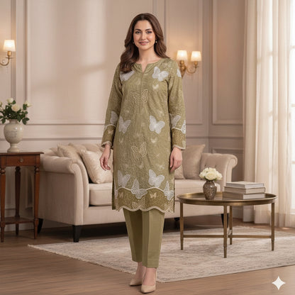 Maria B. (Butterfly),Luxury lawn Embroidered 2-Piece