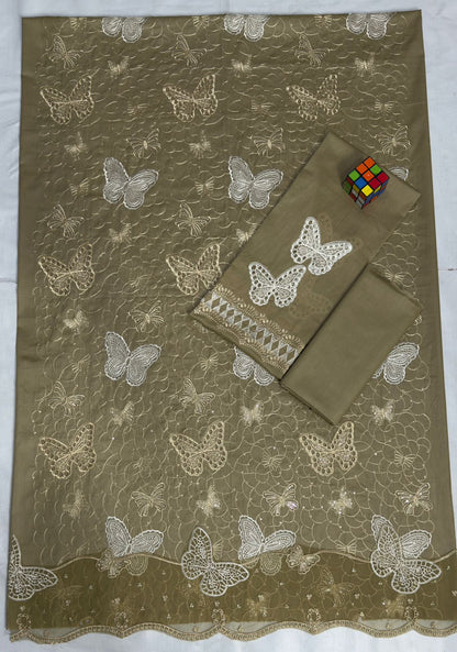 Maria B. (Butterfly),Luxury lawn Embroidered 2-Piece