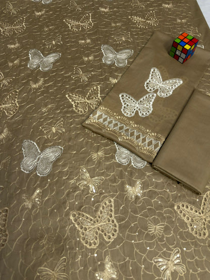 Maria B. (Butterfly),Luxury lawn Embroidered 2-Piece