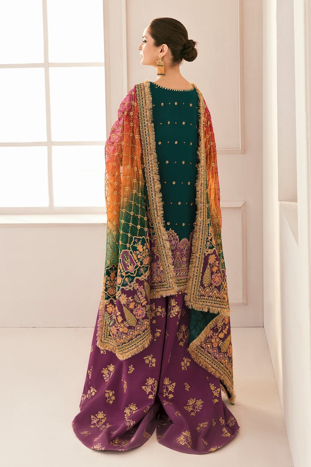BAROQUE, ORGANZA Suit With SHAMOOZ SILK Trouser