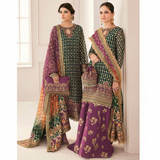 BAROQUE, ORGANZA Suit With SHAMOOZ SILK Trouser