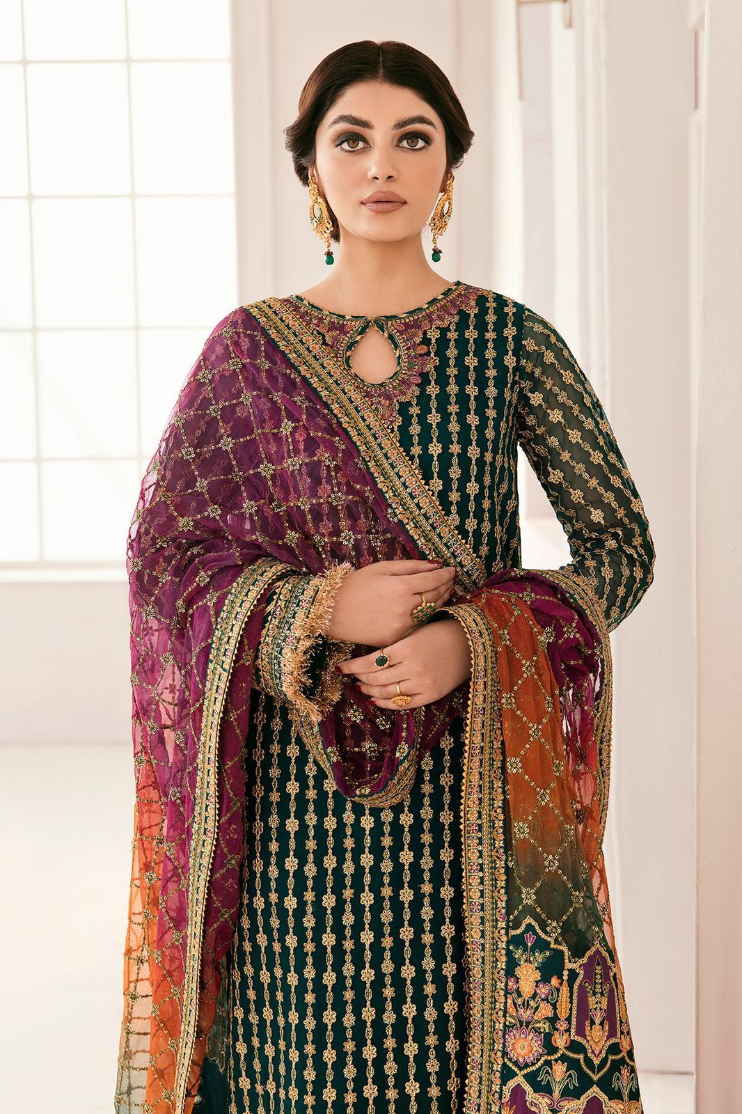 BAROQUE, ORGANZA Suit With SHAMOOZ SILK Trouser