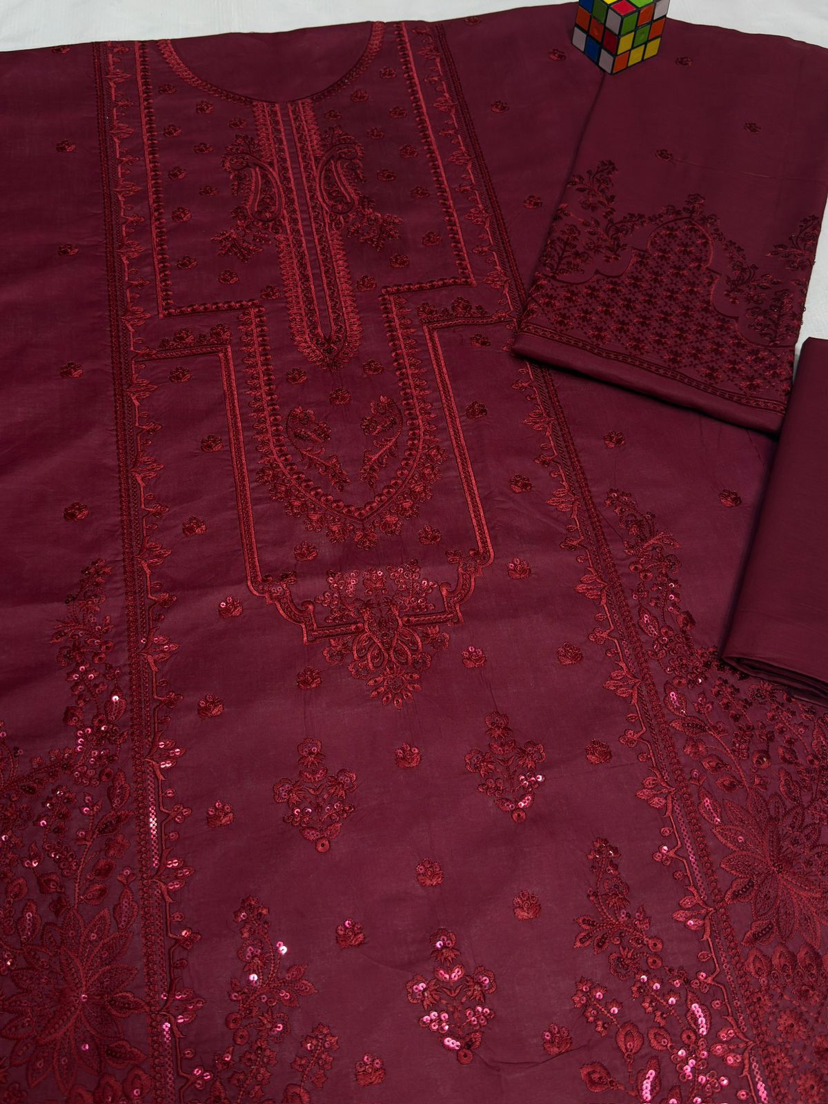 Batik-Lawn Front Full Heavy Sequence Embroidered
